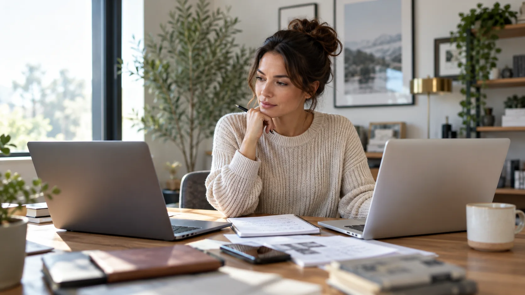 Comparaison de logiciels sur deux ordinateurs dans un bureau
